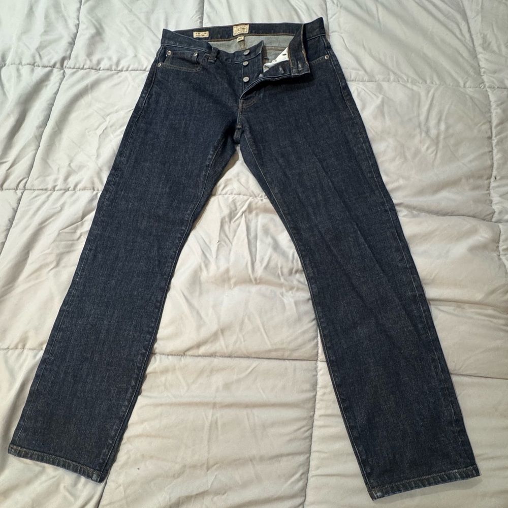 JCrew 484 selvedge slim fit jeans. 30W